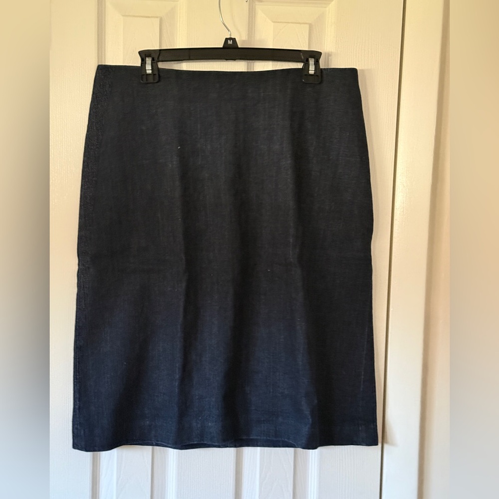 GAP dark denim pencil skirt sz 12,